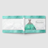 キンセアニラアクアダイアモンドスパークルグリッター ゲストブック (全面)