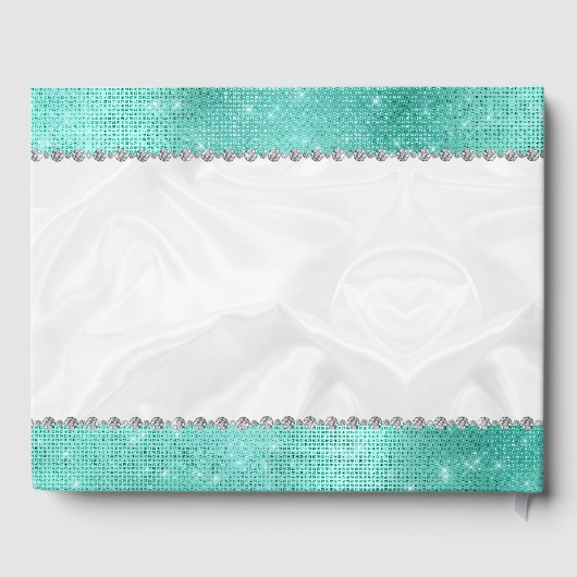 キンセアニラアクアダイアモンドスパークルグリッター ゲストブック (裏面)