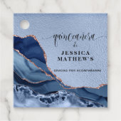 キンセアニラアズールコンアゲテイPapel Aluminio Azul フェイバータグ (正面)