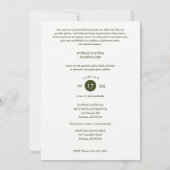 キンセアニラアファンシールチエフェクト藤の花 招待状 (裏面)