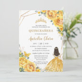 キンセアニライエローフローラ金ゴールドプリンセス15アノスイン 招待状 (スタンド正面)