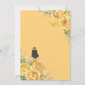 キンセアニライエローフローラ金ゴールドプリンセス15アノスイン 招待状 (裏面)