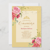 キンセアニライエローフローラ金ゴールド招待状 招待状 (正面)