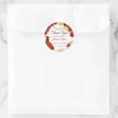 キンセアニラウエスタンレッド金ゴールドチャラフローラブーツ ラウンドシール (バッグ)