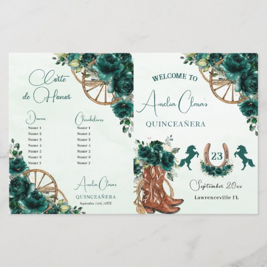 キンセアニラエメラルドグリーンフローラシャーロプログラム (正面)