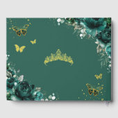 キンセアニラエメラルドグリーンフローラバラ蝶 ゲストブック (裏面)