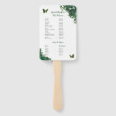 キンセアニラエメラルドグリーンフローラパドリノスプログラム ハンドファン (裏面)