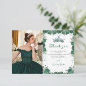 キンセアニラエメラルドグリーンフローラ誕生日 サンキューカード (スタンド正面)