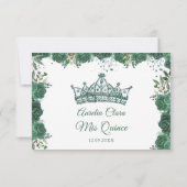 キンセアニラエメラルドグリーンフローラ誕生日 サンキューカード (裏面)