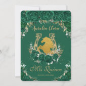 キンセアニラエメラルドフローラプリンセス金ゴールドウズイン 招待状 (裏面)