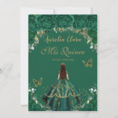 キンセアニラエメラルドフローラプリンセス金ゴールドクラウン 招待状 (裏面)