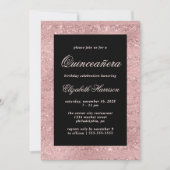 キンセアニラエレガントバラ金ゴールド誕生会 招待状 (正面)