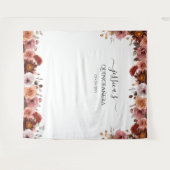 キンセアニラエレガントピンクフローラ写真の背景 タペストリー (正面(横))