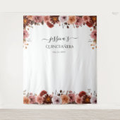 キンセアニラエレガントピンクフローラ写真の背景 タペストリー (正面)