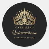 キンセアニラエレガントプリンセスティアラクラウン ラウンドシール (正面)
