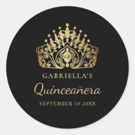 キンセアニラエレガントプリンセスティアラクラウン ラウンドシール