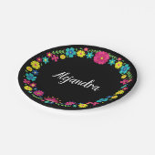 キンセアニラカラフル花 ペーパープレート (アングル)