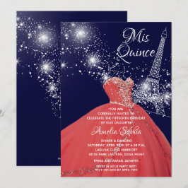 キンセアニラガウンエッフェルタワー招待状