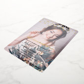 キンセアニラガールツーフォトフォイル招待状 箔招待状 (回転した状態)