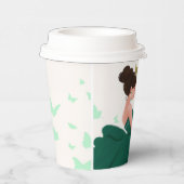 キンセアニラグリーンエレガントプリンセス紙カップ 紙コップ (右)