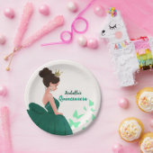 キンセアニラグリーンエレガントプリンセス紙プレート ペーパープレート (パーティー)