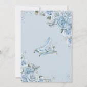 キンセアニラシンデレラプリンセスベビーブルーフローラ 招待状 (裏面)