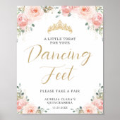 キンセアニラスイート16赤面ピンクフローラトリートカフェス ポスター (正面)