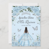 キンセアニラスカイブルーフローラガウンプリンセスシルバー 招待状 (裏面)