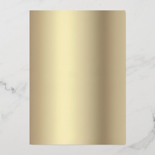 キンセアニラスクリプトプリンセスクラウンブラック実在金ゴールド 箔招待状 (裏面)