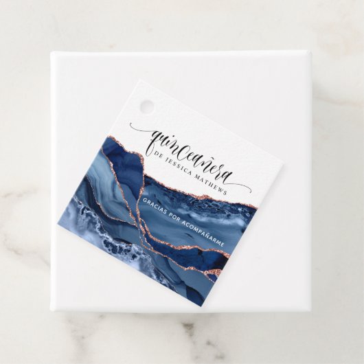 キンセアニラスペインの、ブルーアゲートメッセージカード フェイバータグ