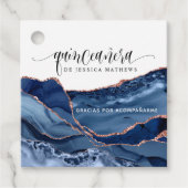 キンセアニラスペインの、ブルーアゲートメッセージカード フェイバータグ (正面)