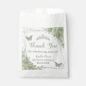 キンセアニラセージグリーンフローラシルバー蝶 フェイバーバッグ (正面)