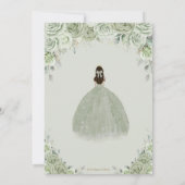 キンセアニラセージグリーンフローラダマリクエスト 招待状 (裏面)