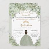 キンセアニラセージグリーンフローラダマリクエスト 招待状 (正面/裏面)