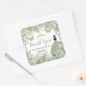 キンセアニラセージグリーンフローラプリンセス蝶 スクエアシール (封筒)