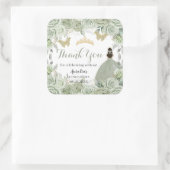 キンセアニラセージグリーンフローラプリンセス蝶 スクエアシール (バッグ)