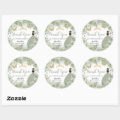 キンセアニラセージグリーンフローラプリンセス蝶 ラウンドシール (シート)