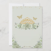 キンセアニラセージグリーンフローラ金ゴールドクラウンスペイン 招待状 (裏面)