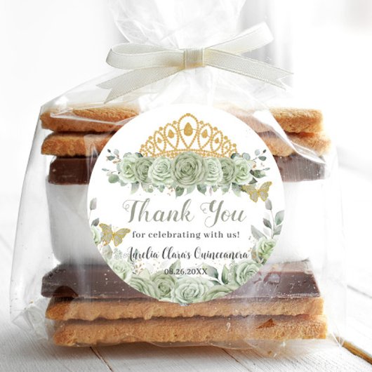 キンセアニラセージグリーンフローラ金ゴールドクラウンバタフライ ラウンドシール