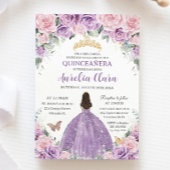 キンセアニラソフトパープル薄紫ピンクフローラプリンセス 招待状