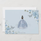 キンセアニラソフトベビーブルーフローラプリンセス15アニョス 招待状 (裏面)