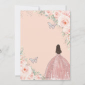 キンセアニラソフト赤面フローラバラシルバークラウン 招待状 (裏面)