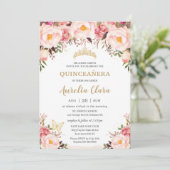 キンセアニラソフト赤面フローラ金ゴールドティアラバタフライ 招待状 (スタンド正面)