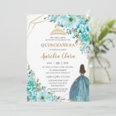 キンセアニラターコイズグリーンフローラ金ゴールドプリンセス 招待状 (スタンド正面)