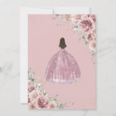 キンセアニラダスティバラフローラプリンセスガウン金ゴールド 招待状 (裏面)