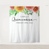 キンセアニラバックドロップ – フローラエレガントフォトブース タペストリー (正面)