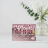 キンセアニラバラ金ゴールドドリップグリッター招待状 割引カード (スタンド正面)