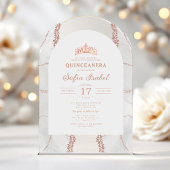 キンセアニラバラ金ゴールドホワイトアゲートエレガントト アクリル招待状