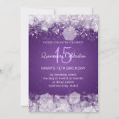 キンセアニラパーティーきらめくナイトパープル 招待状 (裏面)