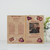 キンセアニラパーティープログラムレッドマスカレードマスク (スタンド正面)